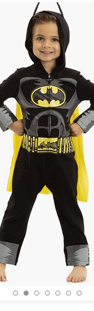 4T batman zip up onesie costume with detachable cape